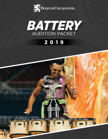 2019 Battery Audition Packet